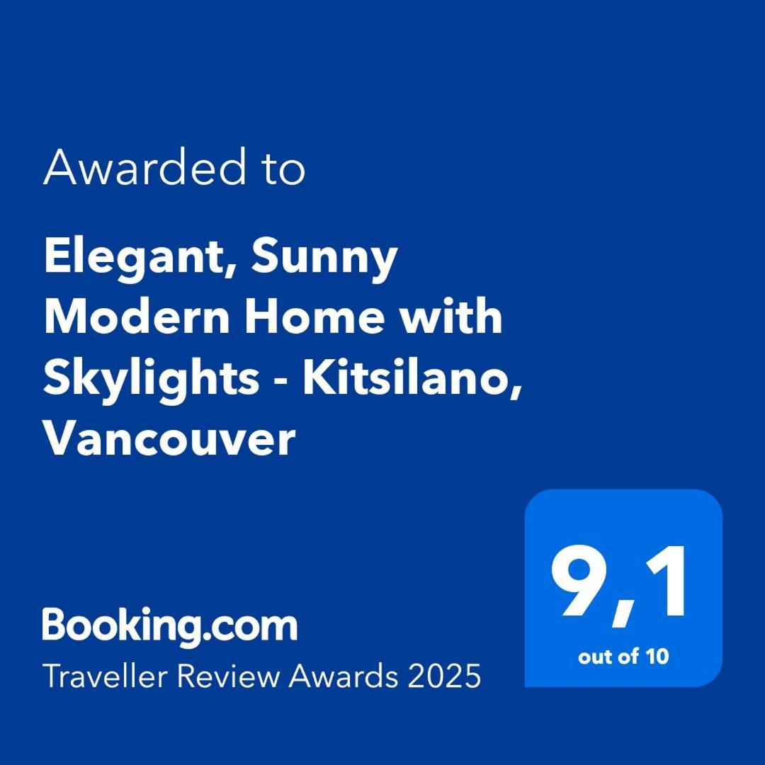 Elegant, Sunny Modern Home With Skylights - Kitsilano, Vancouver Eksteriør bilde
